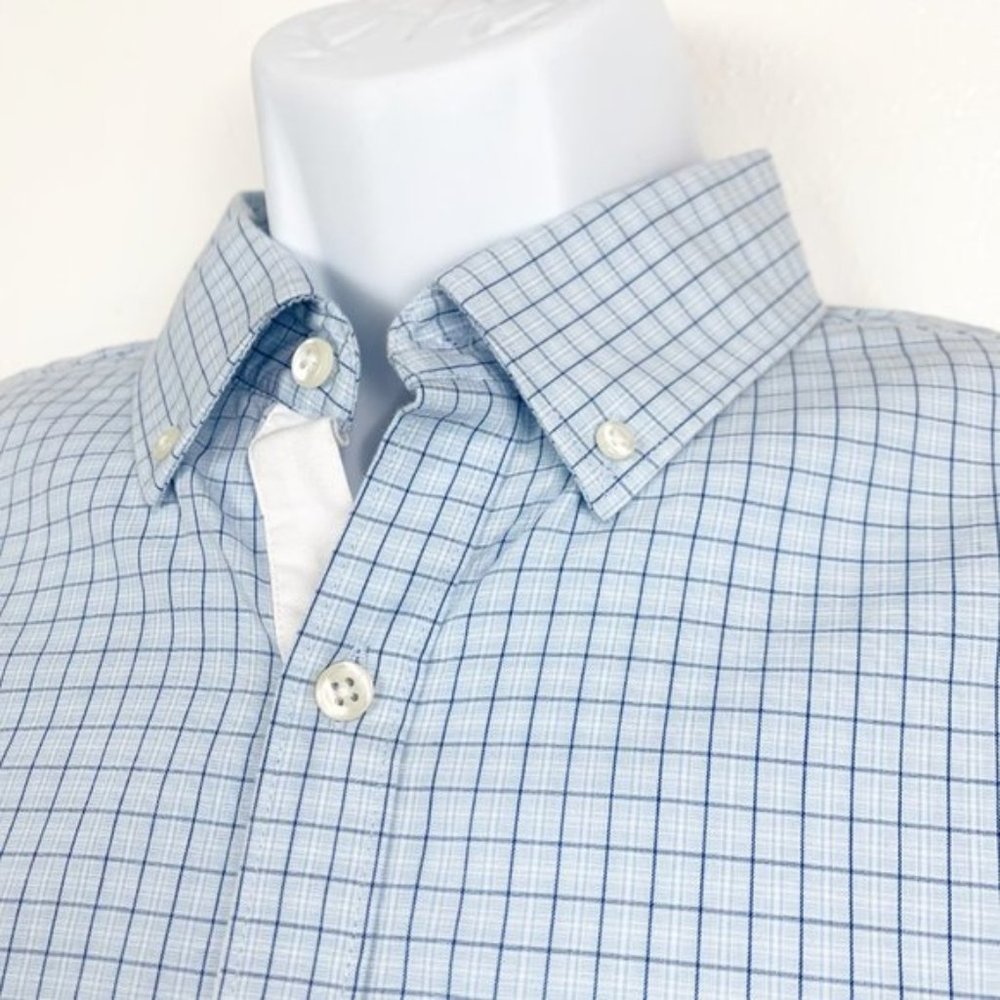 Original Penguin Slim Fit Plaid Long Sleeve Button Down Dress Shirt